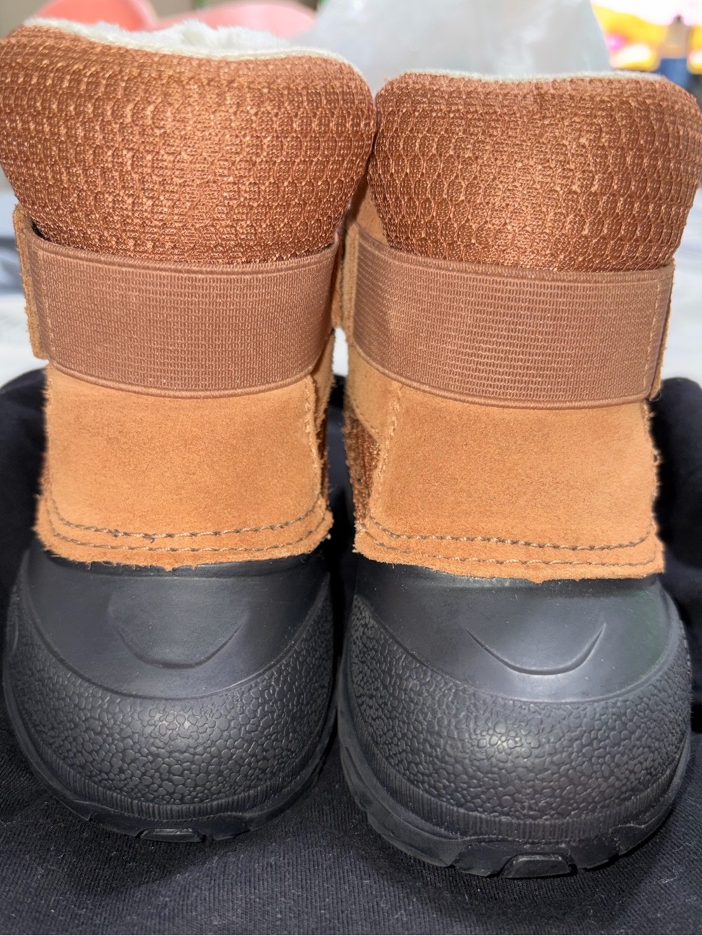 The North Face Kids Tan and Black Winter Boots